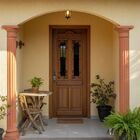 Porta Completa Duquesa C/ Grade 92x210cm Em Madeira Maciça Ce