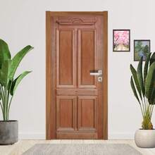 Porta Completa Duquesa Em Madeira Maciça Cedro Arana 82cm X 2