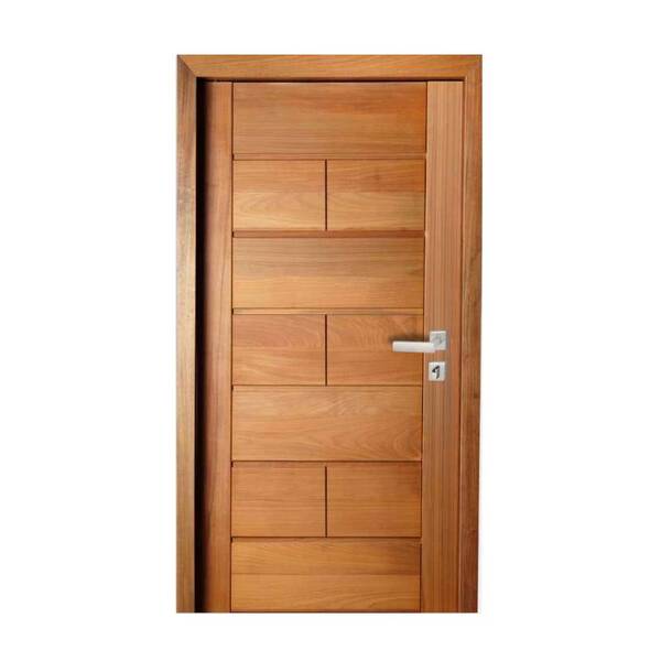 Porta Completa França 70x210cm Em Madeira Maciça Tauari