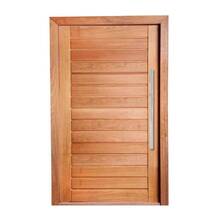Porta Completa Pivotante Ad01 Em Madeira Maciça Tauari 110cm
