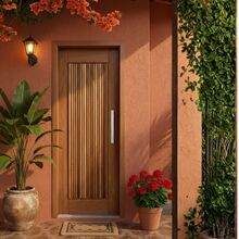 Porta Completa Pivotante Barcelona 102x210cm Madeira Maciça C