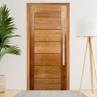 Porta Completa Pivotante Bbb 112x210cm Em Madeira Maciça Cedr