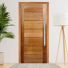 Porta Completa Pivotante Bbb Em Madeira Maciça Cedro Arana 12