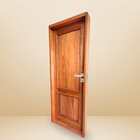 Porta Completa Real 72x210cm Em Maciça Cedro Arana