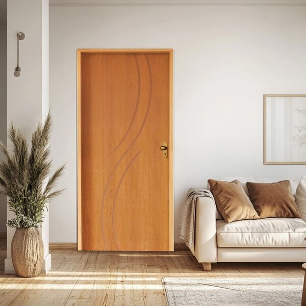 Porta Concept 09 Imbuia 82 X 210 Batente 14 Fechadura Taco De