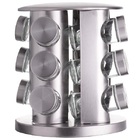 Porta Condimento Em Inox Hauskraft 12 Peças Prata