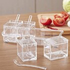 Porta Condimento Tempero Acrílico Com Colher Organizador Cozi