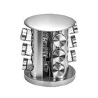 Porta Condimentos Com Base Giratória De Aço Inox 12 Potes - J