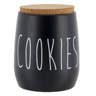 Porta Condimentos Cookies 850ml Preto Oak YOI