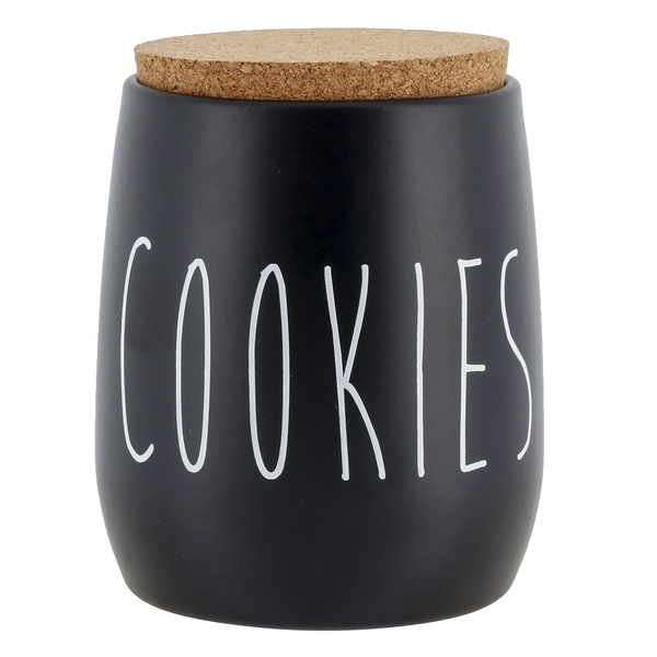 Porta Condimentos Cookies 850ml Preto Oak YOI