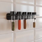Porta Condimentos Cozinha Temperos Fixo Na Parede 5 Tubetes