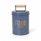 Porta Condimentos De Metal Com Puxador De Madeira Jeans