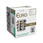 Porta Condimentos Euro Home 12 Peças Com Suporte Inox