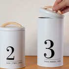 Porta-condimentos Nº3 Pote Branco Ou Preto 1750ml Metal Yoi B