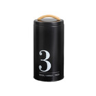 Porta-condimentos Nº3 Pote Branco Ou Preto 1750ml Metal Yoi P