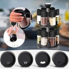 Porta Condimentos Temperos 12 Peças Suporte Giratorio Cozinha