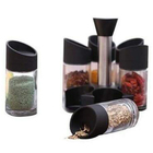 Porta Condimentos Temperos 6 Peças Cozinha Suporte Giratorio