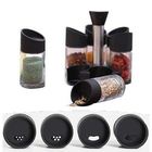 Porta Condimentos Temperos 6 Peças Cozinha Suporte Giratorio