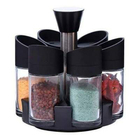 Porta Condimentos Temperos 6 Peças Cozinha Suporte Giratorio