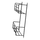 Porta Condimentos Temperos Duplo Multiuso Aramado Preto Preto