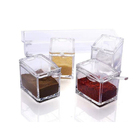 Porta Condimentos Temperos Potes Organizador Acrilico Com Col