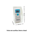 Porta Controle Acrílico Transparente Individual Cristal