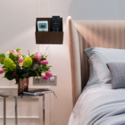 Porta Controle De Parede Duplo Mdf Sthoudt Amadeirado Escuro