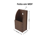 Porta Controle De Parede Individual Mdf Sthoudt Amadeirado Es