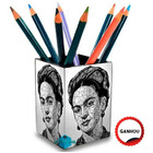 Porta Controle Decoração  Frida Kahlo + Porta Treco M.2