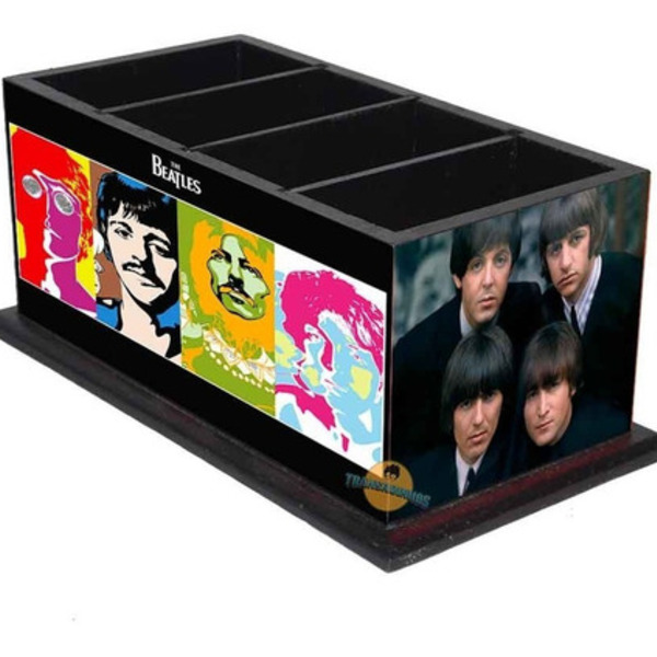 Porta Controle Decoração Beatles + Porta Treco