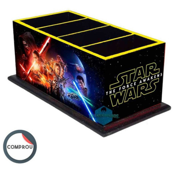 Porta Controle Decoração Star Wars + Porta Treco M2