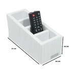 Porta Controle Quarto Sala 3 Divisões Branco Fibra Sintetica