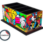 Porta Controle Remoto Decoração Romero Britto - The Hug