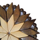 Porta Copos (descanso) Artesanal Redondo Marrom-marfim