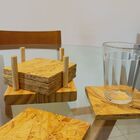 Porta-copos De Madeira