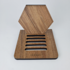 Porta Copos Madeira Mesa Jantar Cozinha Bar Durável 6 Unidade