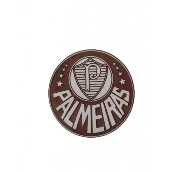 Porta Copos Time Palmeiras Branco Em Mdf