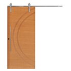 Porta Correr 11 Trilhos Soft Aparente Puxador Tubo 80cm 72x21