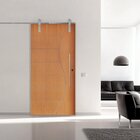 Porta Correr 12 Trilho Soft Aparente Puxador Tubo 60cm 120cm