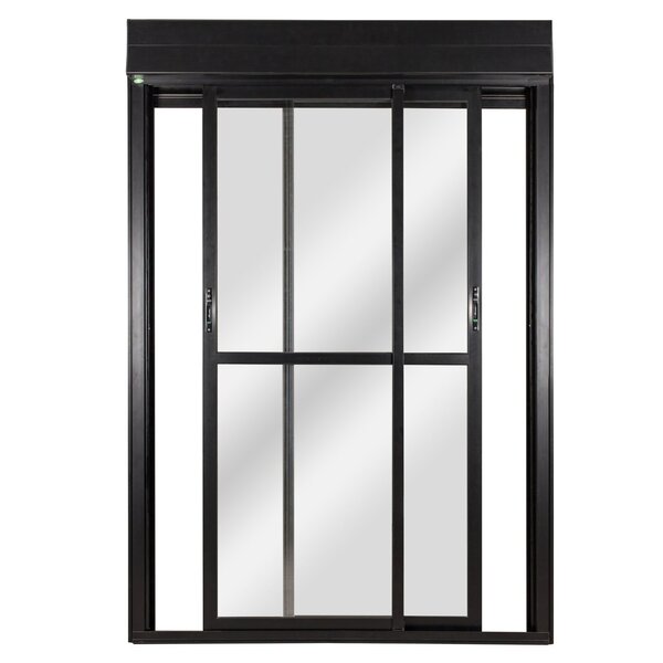 Porta Correr 2 Folhas Móveis Central Topsul Com Persiana Inte