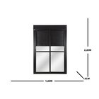 Porta Correr 2 Folhas Móveis Central Topsul Com Persiana Inte