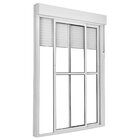 Porta Correr 2 Folhas Móveis Central Topsul Com Persiana Inte