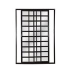 Porta Correr 3 Folhas Móveis Central Com Travessa Topsul 210x