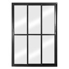 Porta Correr 3 Folhas Móveis Central Topsul 210x120cm Esquadr