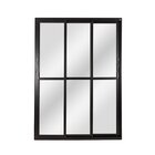 Porta Correr 3 Folhas Móveis Central Topsul 210x200cm Esquadr