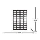 Porta Correr 4 Folhas Móveis Central Com Travessa Topsul 210x