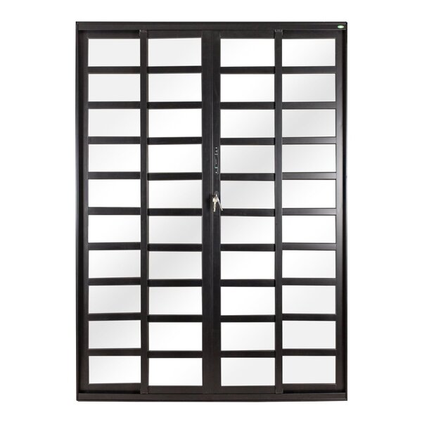 Porta Correr 4 Folhas Móveis Central Com Travessa Topsul 210x