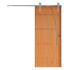 Porta Correr 5 Trilhos Soft Aparente Puxador Tubo 60cm 120x21