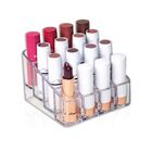 Porta Cosméticos com 16 Divisórias Plástico Cristal 7,5x11,2x11,2cm Dello
