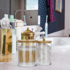 Porta Cotonete Algodão Acrílico P/ Banheiro Porta Maquiagem T